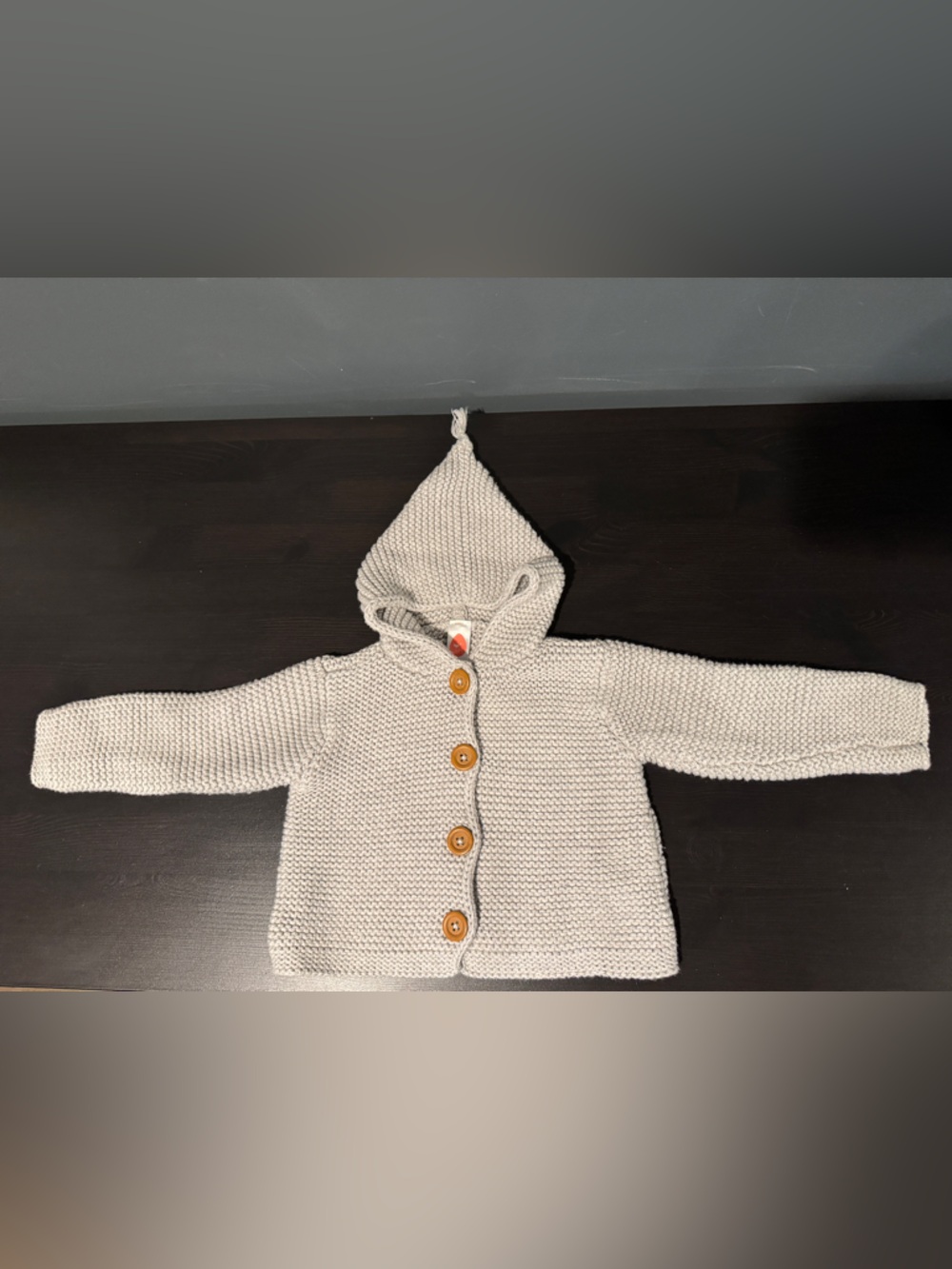 Stem 18 Months Baby Hooded Cardigan Gray Sweater